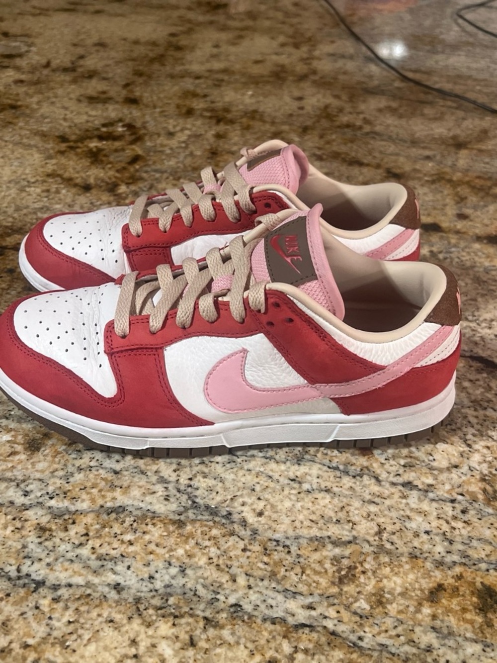 Nike Women’s Low-Top Sneakers in Red, Pink & White